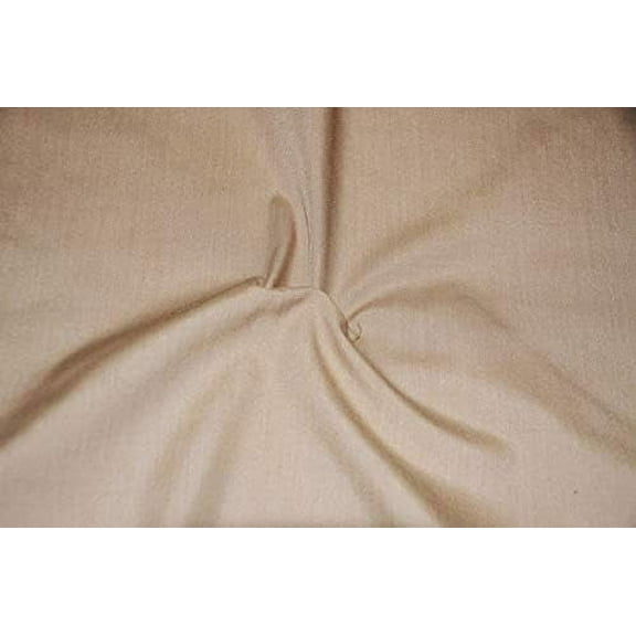 60" Wide Premium Cotton Blend Broadcloth Fabric by The Yard (Taupe)