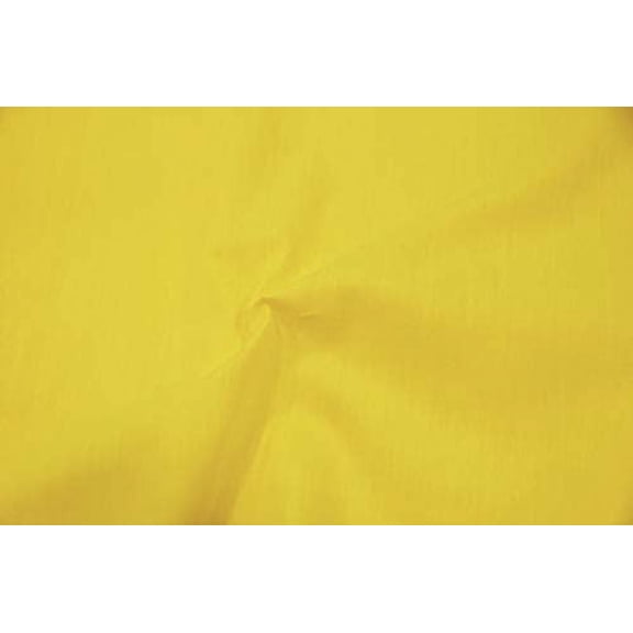 Sedona Designz 60" Wide Broadcloth Fabric by the Yard, Cotton Blend Poly Cotton Fabric for Sewing, Soft Lightweight Cotton Polyester Material for Shirts, Uniforms, Dresses & Home Décor, Yellow