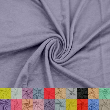 60" Wide Rayon Spandex Jersey Knit Fabric by the Yard - 4-Way Stretch 180GSM - Anti-Wrinkle, Breathable - Apparel, Accessories, Maternity, Decoration & Crafts-Blue Slate