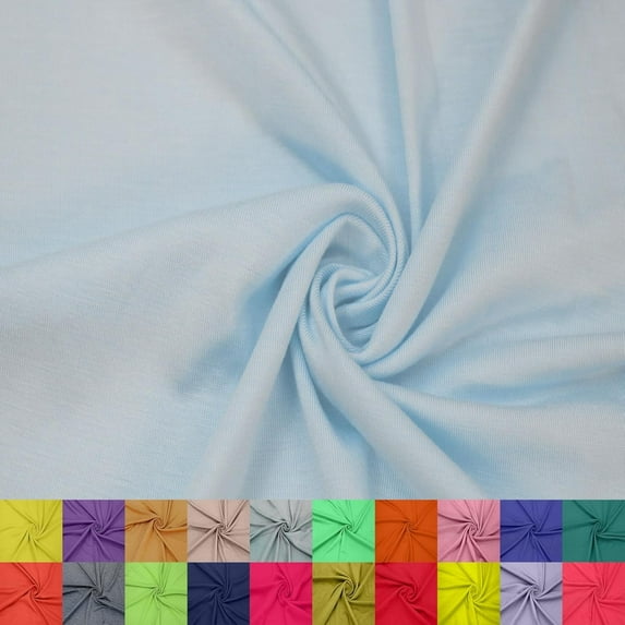 60" Wide Rayon Spandex Jersey Knit Fabric by the Yard - 4-Way Stretch, 200GSM, Medium Weight -Soft & Breathable - Apparel, Accessories, Maternity & Decorations