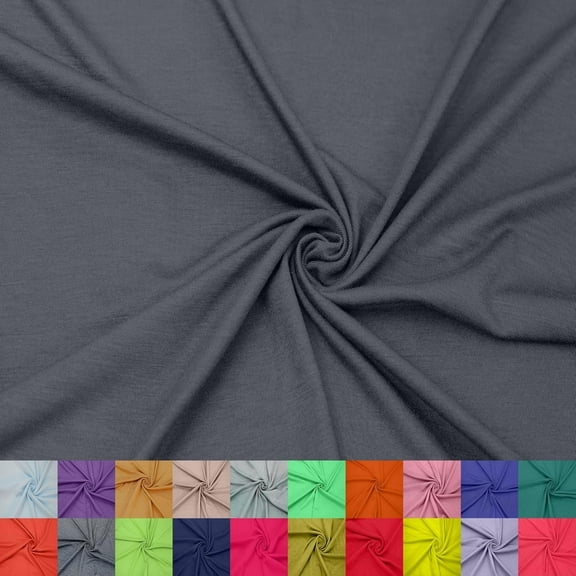 60" Wide Rayon Spandex Jersey Knit Fabric by the Yard - 4-Way Stretch, 200GSM, Medium Weight -Soft & Breathable - Apparel, Accessories, Maternity & Decorations