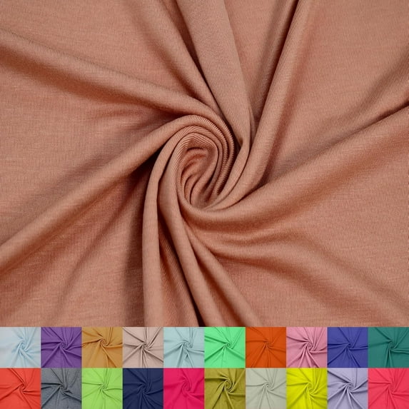 60" Wide Rayon Spandex Jersey Knit Fabric by the Yard - 4-Way Stretch, 200GSM, Medium Weight -Soft & Breathable - Apparel, Accessories, Maternity & Decorations