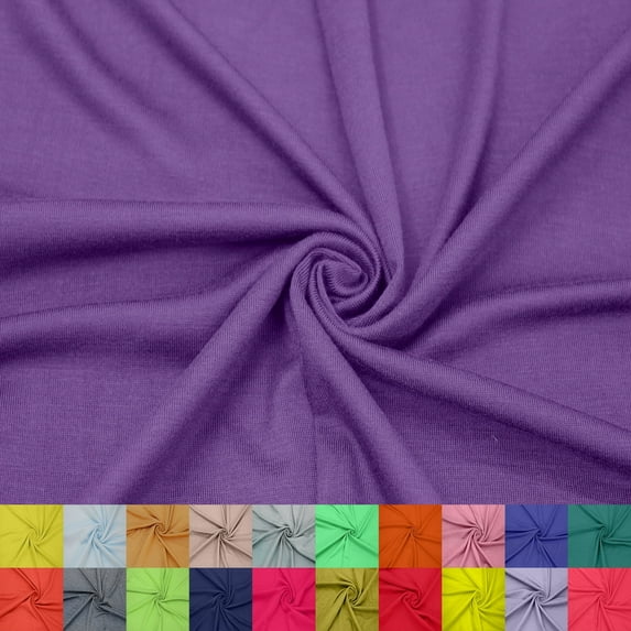 60" Wide Rayon Spandex Jersey Knit Fabric by the Yard - 4-Way Stretch, 200GSM, Medium Weight -Soft & Breathable - Apparel, Accessories, Maternity & Decorations