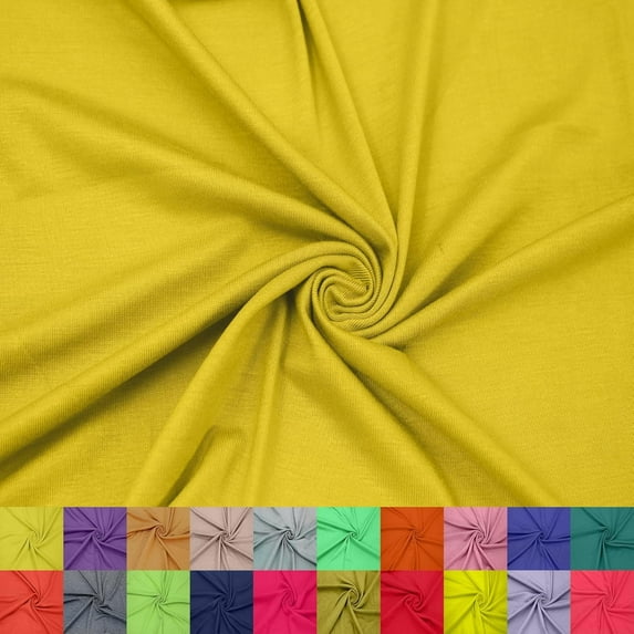60" Wide Rayon Spandex Jersey Knit Fabric by the Yard - 4-Way Stretch, 200GSM, Medium Weight -Soft & Breathable - Apparel, Accessories, Maternity & Decorations