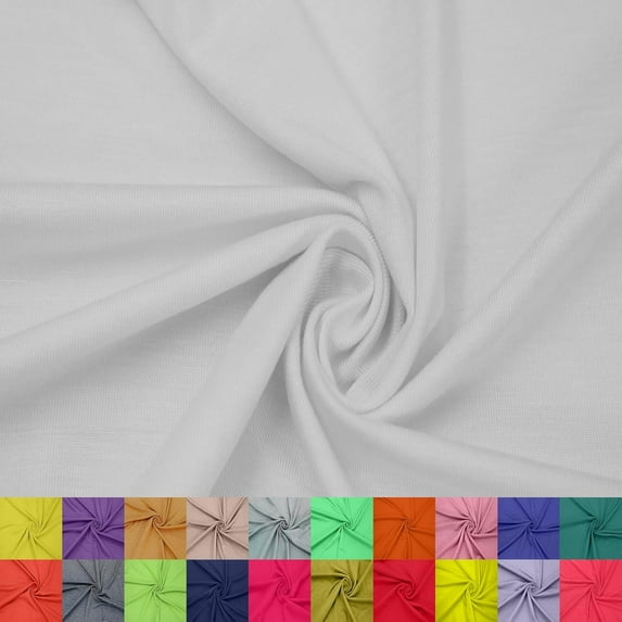 60" Wide Rayon Spandex Jersey Knit Fabric by the Yard - 4-Way Stretch, 200GSM, Medium Weight -Soft & Breathable - Apparel, Accessories, Maternity & Decorations