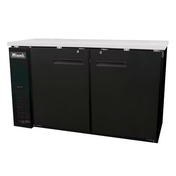 60" Wide Solid Door Refrigerator