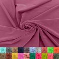 thumbnail image 1 of 60" Wide Venezia Poly Spandex Fabric - (200 GSM), Medium Weight, 2-Way Stretch, Soft & Breathable for Apparel, Activewear, Leggings, Decorations, Headband & DIY-Mauve Deep, 1 of 4