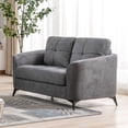 thumbnail image 1 of 60" Woven Fabric Loveseat in Gray / Fits Small Living Rooms, 1 of 2