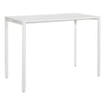 thumbnail image 1 of 60" Writing Desk with White Laminate Top and White Finish Metal Legs, 1 of 9