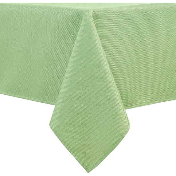 60 X 120 Inch Rectangle Textured Tablecloth - Waterproof Spillproof ...