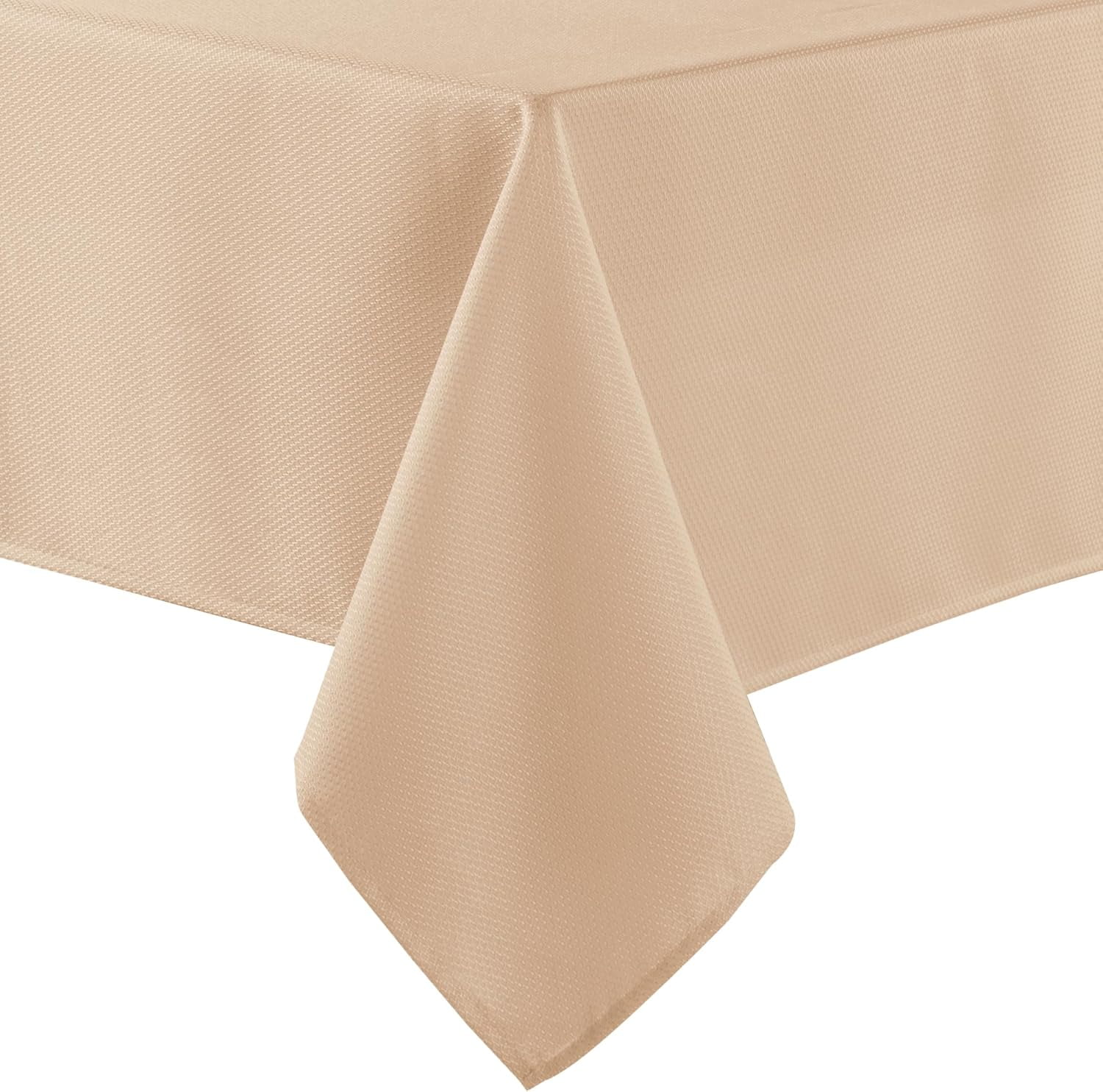 Kitchen Wrinkle 60 X 120 Inch Textured Rectangle Tablecloth - Waterproof Spillproof ...