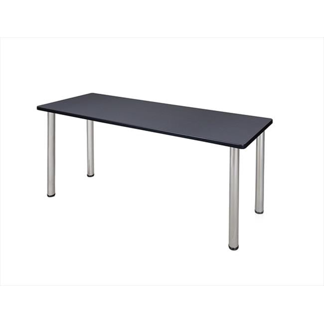 60 X 24 In. Kee Training Table - Grey & Chrome Post Legs - Walmart.com