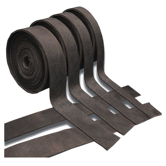 60" X 3" Hilason Genuine Leather Flat Strap Strips for DIY Arts & Craft Projects Jewelry Tooling Home Dcor Brown