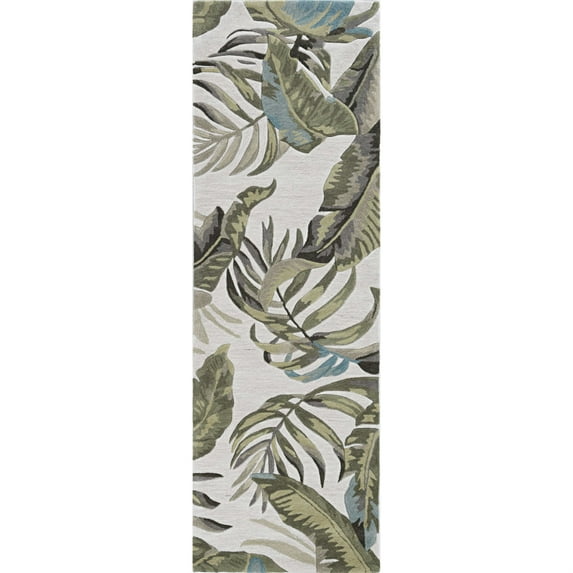 60" X 90" Ivory Polyester Rug