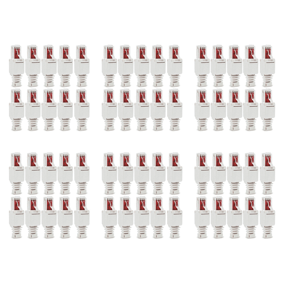 60 X Network Connectors Tool-Free RJ45 CAT6 LAN UTP Cable Plug Without Tools Cat5 Cat7 Installation Cable Patch Cable