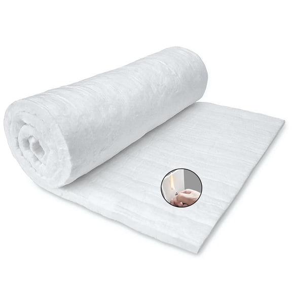 60" X24" X1" (thick) Ceramic Fiber Blanketulation Baffle Rated To 2400f High-temperature Resistance For Oven Stoves Kilns Forges