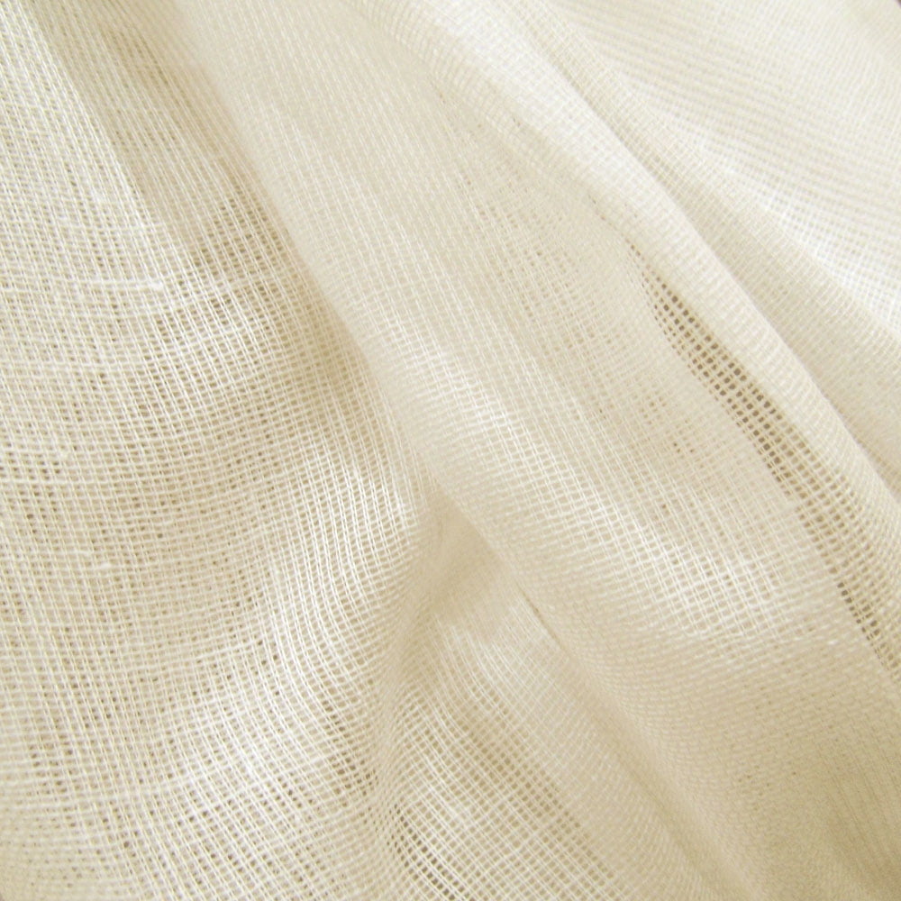 50 Yards Natural Unbleached Off White Tobacco Cloth Cotton Fabric Lightweight for Wedding Decor by JCS