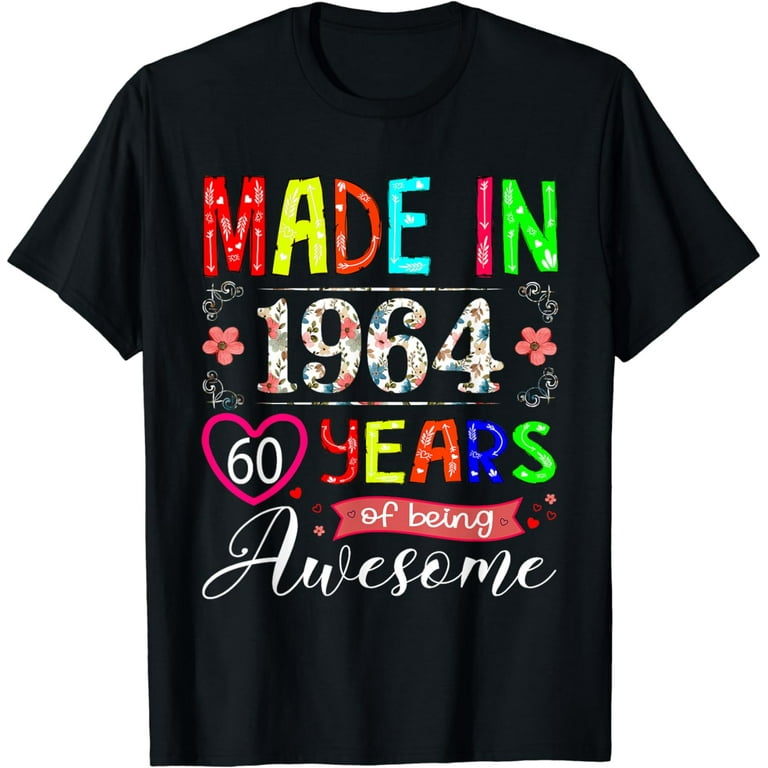 Vintage 1959 60th Birthday Gift 60 Years Old Funny T-Shirt Vintage 1959 60th Birthday Gift 60 Years Old Funny T-Shirt