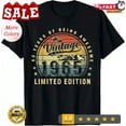 thumbnail image 1 of 60 Year Old Gifts Vintage 1965 Limited Edition 60Th Birthday T-Shirt Unisex S-5XL Hot Trending Shirt, Vintage Birthday Gift, 1 of 3