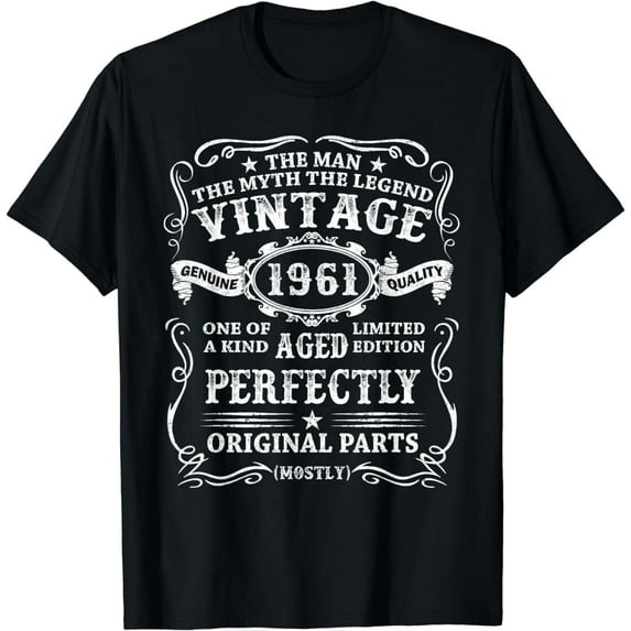 60 Years Old Gift Vintage 1961 Man Myth Legend 60th Birthday T-Shirt