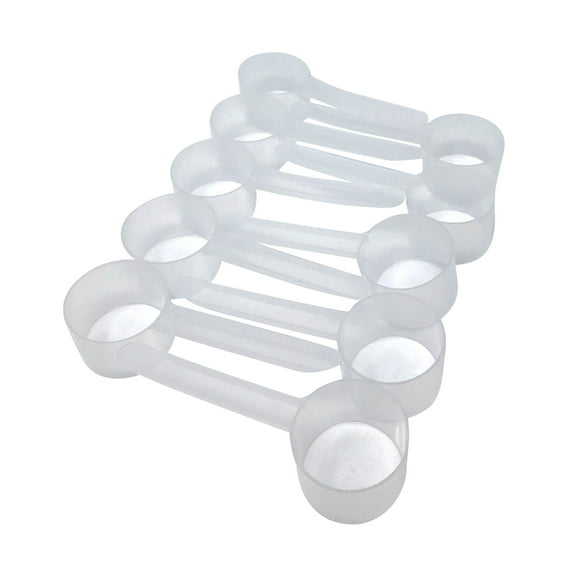 60 cc (1/4 Cup | 4 Tablespoon | 2 Fl Oz. | 60 mL) Long Handle Scoop for Measuring Coffee, Pet Food, Grains, Protein, Spices and Other Dry Goods (Pack of 10) BPA FREE