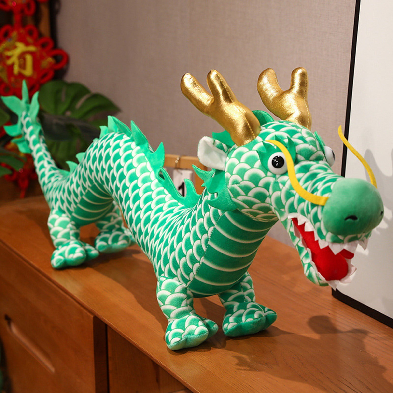 60 cm 2025 Chinese New Year Plush Snake Animals Toys Red Chinese Snake