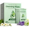 thumbnail image 1 of 60 count Rinse-Free  Wipes, Ultra Thick Shower Wipes for , Disposable & Travel Essentials, , Green  & Aloe-Infused, XL Cleansing Wipes for  Workout Cleanup &  Hygiene, 1 of 6