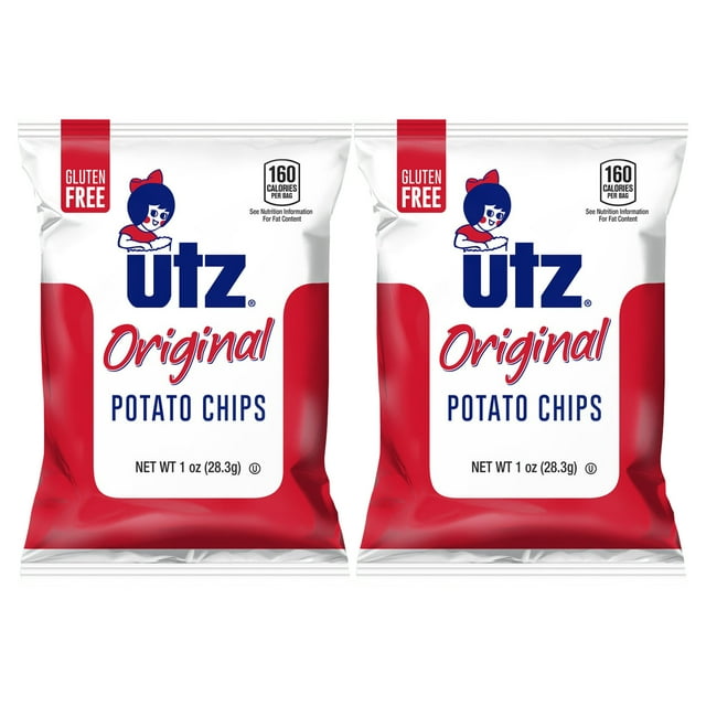(2 pack) Utz Original Chip Snack Pack, Multipack, GlutenFree, Potato
