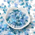 thumbnail image 1 of 60 g Glass Beads Faceted Rondelle Light Sky Blue 6x5mm Hole: 1mm about 280pcs/60g, 1 of 4