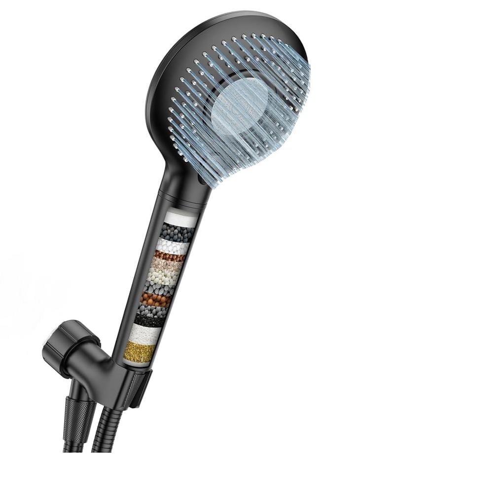 60 in. 15Stage Water Filter Cartridge Handheld Shower Head 3Spray