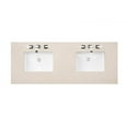 thumbnail image 1 of 60 in. 3 CM Eternal Marfil Quartz Double Top Cabinet with Sink, 1 of 1