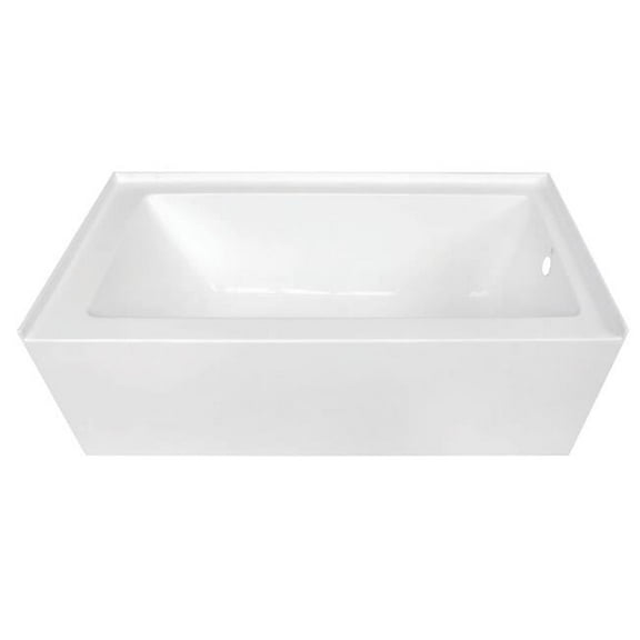60 in. Aqua Eden Contemporary Acrylic Alcove Tub- Right Hand Drain