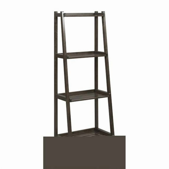 60 in. Bookcase with 4 Shelves, Espresso