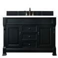 thumbnail image 1 of 60 in. Brookfield Single Vanity with 3CM White Zeus Quartz Top, Antique Black, 1 of 1
