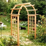 60 in. Cedar Arched Arbor with Opening