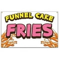 thumbnail image 1 of 60 in. Concession Stand Food Truck Single Sided Banner - Funnel Cake Fries, 1 of 1