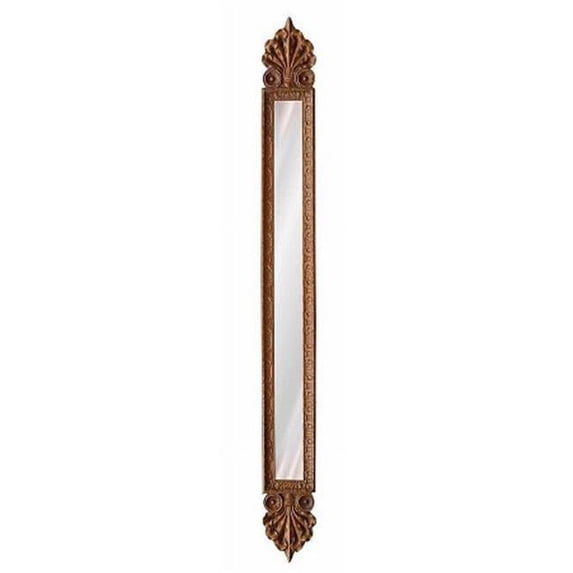 60 in. Double Finial Bronze Decorative Mirror