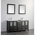 thumbnail image 1 of 60 in. Double Sink Bathroom Vanity Set, Espresso, 1 of 1