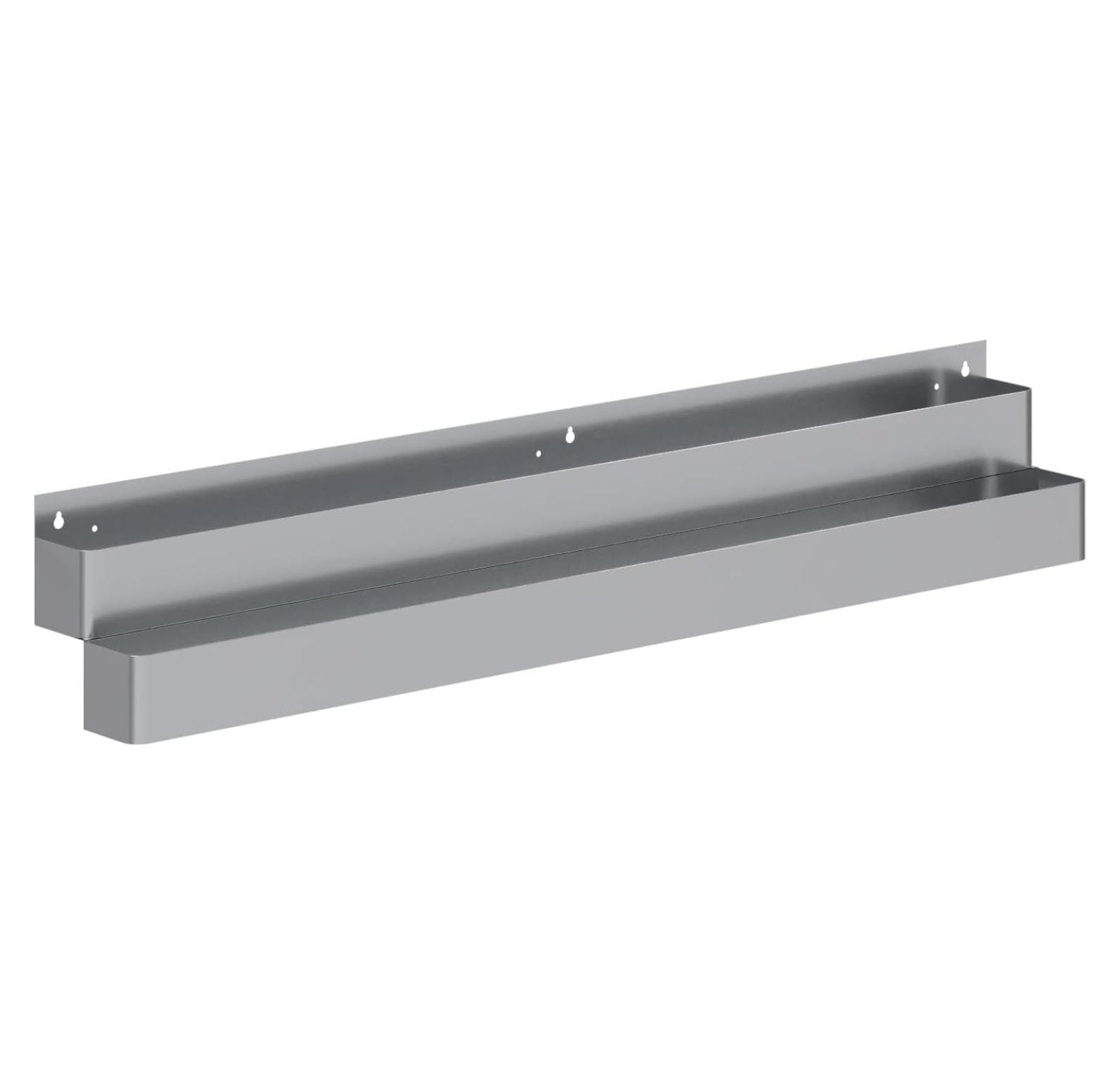 60 in. Double Tier Stainless Steel Speed Rail Rack for Bars, NSF ...