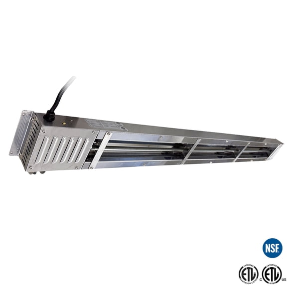 60 in. Food Warmer Lamp, Electric Strip Heater 1550W Food Warmer 120V Hanging Chandelier NSF ETL