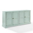 thumbnail image 1 of 60 in. Holbrook Glass Door Sideboard, Distressed Seafoam Blue, 1 of 2