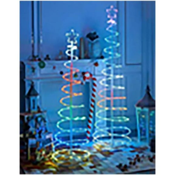 60 in. LED Multi Color Spiral Yard Decor
