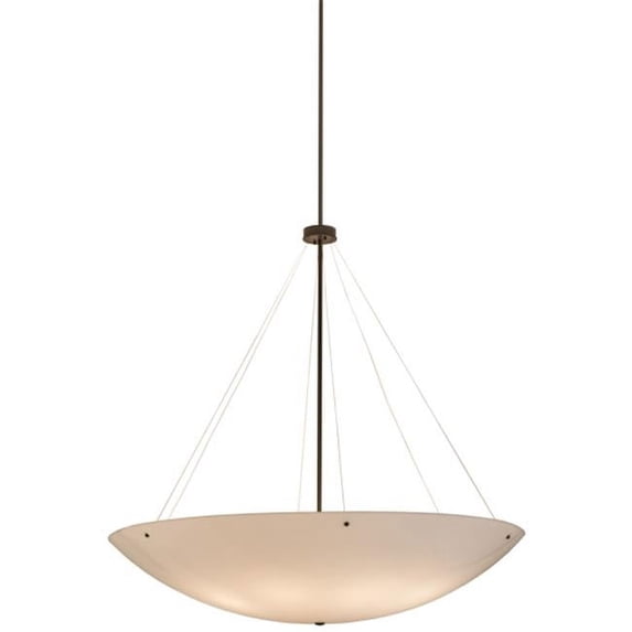 60 in. Madison Inverted Pendant, Timeless Bronze - Lodge Contemporary Acrylic