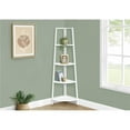 thumbnail image 1 of 60 in. Metal Corner Etagere Bookcase, White, 1 of 1