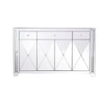 thumbnail image 1 of 60 in. Modern Clear Crystal Mirrored Credenza, 1 of 1