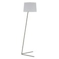 thumbnail image 1 of 60 in. Nickel Novelty Floor Lamp with White Frosted Glass Drum Shade, 1 of 1