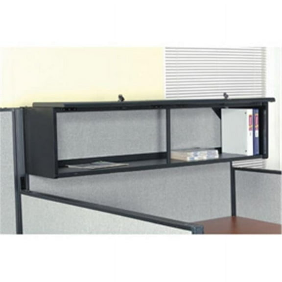 60 in. Overhead Cabinet - Black - 60in. - Black - 14in. - 14-1/2in.