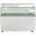 thumbnail image 1 of 61 in. Gelato Cabinet Freezer with Flat Sneeze Guard,  16 Cu.Ft. Ice Cream, Popsicle, Gelato Freezer, 1 of 21