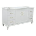 thumbnail image 1 of 60 in. Single Wooden Vanity  White Finish Cabinet Only, 1 of 9