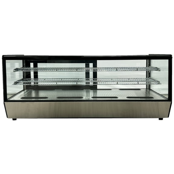 NSF 60 in. Countertop Refrigerated Showcase 9.4Cu.Ft. Bakery Display Showcase Black